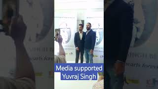 Media supported Yuvraj Singh grand party ytshorts media sports yuvrajsingh viralshort [upl. by Elletnohs509]