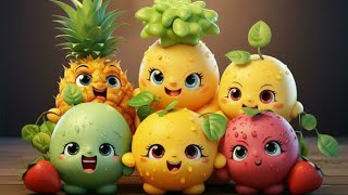 LEARN FRUITS NAMES AND COLOURS SONG kidsvideo kidssong kidslearning bts nuseryrhymes youtube [upl. by Sousa743]