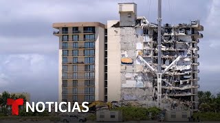 Un experto explica cómo fue el colapso del edificio en Miami  Noticias Telemundo [upl. by Aztiley]