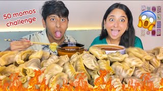 50 Momos Challenge With Adopted Brother [upl. by Lisle929]