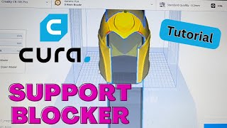 Cura Ultimaker Support Blocker Tutorial [upl. by Ahsineg]