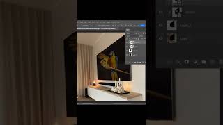 How to place the image on TV screen in Photoshop Part 02 photoediting [upl. by Clementi]