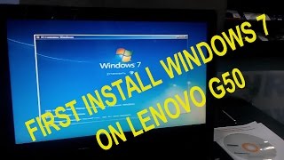 First Installation Windows 7 on G5030 Laptop [upl. by Enalda]