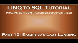 Part 10 Difference between eager loading and lazy loading [upl. by Ciaphus]