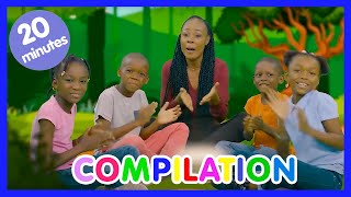 🌴🐒 Compilation de comptine africaine pour enfants avec paroles  Les amis de Boubi [upl. by Nahtanaj]