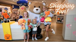 Shopping at BuildABear For New Halloween Exclusive BuildABears  Having Fun at the Mall [upl. by Nilla]