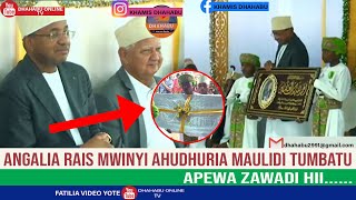 ANGALIA RAIS MWINYI AHUDHURIA MAULIDI TUMBATU APEWA ZAWADI [upl. by Gabel412]