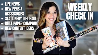 Weekly Check In  Black Friday NEW pens Life Update amp Holiday Gift Haul from Rifle Paper Co [upl. by Yetta]