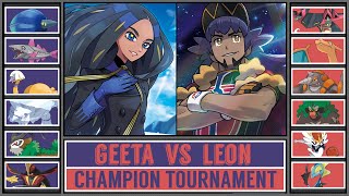 GEETA vs LEON  Pokémon Champion Tournament Battle 3 [upl. by Norling]