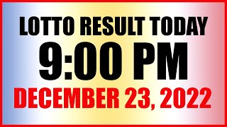 Lotto Result Today 9pm Draw December 23 2022 Swertres Ez2 Pcso [upl. by Ocko]