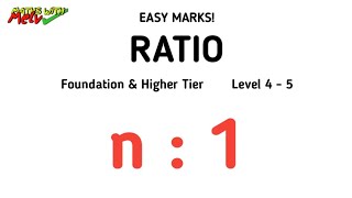 Ratio In The Form n  1 or 1  n GCSE Maths Revision amp Questions [upl. by Longo]