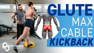 How to Cable Kickback Glute Max  Form Tutorial for Bigger Glutes [upl. by Madi]