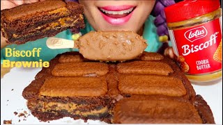 ASMR BISCOFF BROWNIE BISCOFF ICE CREAM 비스코프 브라우니 CURIEASMR [upl. by Torbart]