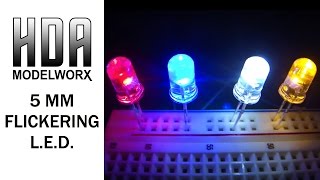 5mm Flickering Light Emitting Diode LED [upl. by Rosena422]