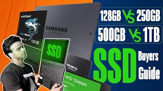 SSD Buyers Guide  128GB 250GB 500GB vs 1TB  Best SSD for Laptop  SSD for video Editing [upl. by Carroll]