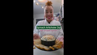 Spinach Artichoke Dip w Smoked Salmon Recipe [upl. by Oderfla]