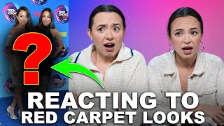 Reacting To Our OLD Red Carpet Looks  Merrell Twins [upl. by Chandal424]