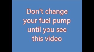 how to make a bad fuel pump work  part 1 24 [upl. by Fries718]