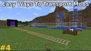 Easy Ways To Transport Mobs  Minecraft TipsampTricks 4 [upl. by Dnalra]