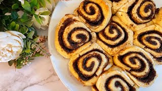 ROLLOS de CANELA con SOLO 3 INGREDIENTES❤️ ¡CINNAMON ROLLS súper esponjosos [upl. by Togram]