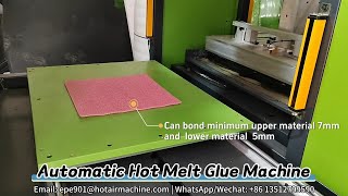 Automatic Hot Melt Gluing Machine  EPE XPE PU Foam Corrugated Cardboard Gluer  7mm Laminating [upl. by Shurlock602]