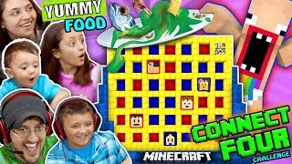 FGTEEV MINECRAFT CONNECT 4 FAMILY GAME NIGHT CHALLENGE LOSERS EAT WEIRD FOOD COMBINATIONS WAGER [upl. by Tut85]