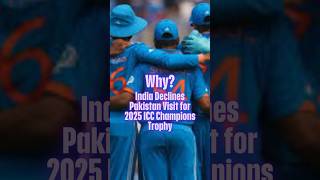 🇮🇳 India Says NO to Pakistan Visit 🏏  2025 ICC Champions Trophy Update [upl. by Rape982]