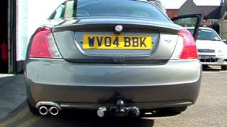 Rover MG ZT Turbo Diesel Full Sport Sport Exhaust Longlife Exhausts BerkeleyAVI [upl. by Nahtaneoj]