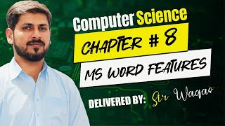 class 11 computer  MS word features  chapter 8  Word processing [upl. by Juana643]