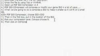 Compress PSP ISO to CSO [upl. by Iramaj]