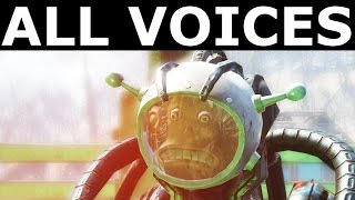 Fallout 4 Automatron  All Automatron Voices [upl. by Idola]