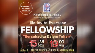 PDPKK BHK 15 Januari 2024  FELLOWSHIP quotBersukacita Dalam Tuhanquot [upl. by Isaacson]