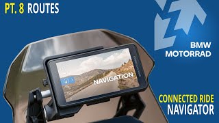 BMW Connected Ride Navigator  Pt8 Routes Registrazione viaggi [upl. by Nikolia692]