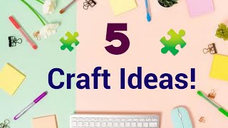 Top 5 Creative Craft Ideas 🤓🔥 [upl. by Durarte799]