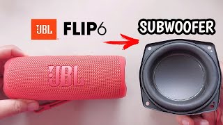 JBL FLIP 6 vs 4inch JBL Subwoofer Bass speaker [upl. by Pettifer]