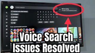 TCL Smart TV Voice Search Not Working  Issue Resolved [upl. by Nahtanaj]