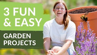 3 Fun and Easy Gardening Projects You Can Start Today [upl. by Ennyletak]