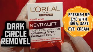 LOreal Paris Revitalift AntiWrinkle Firming Eye Cream Review [upl. by Aryamo]