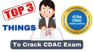 Top 3 Things To Crack CDAC exam  cdac exam preparation  ccat exam preparation cdac exam ccat [upl. by Marka]