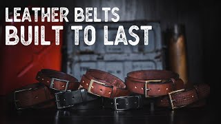 Full Grain Leather Belts  Built To Last [upl. by Hwang896]