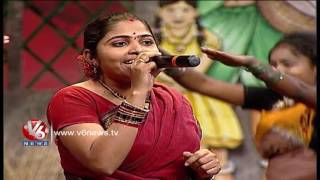 Putta Meeda Paala Pitta Song  Telangana Folk Songs  Dhoom Thadaka  V6 News [upl. by Jerrome]