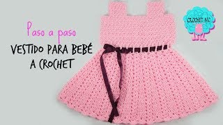 Vestido para bebé a crochet paso a paso [upl. by Colligan225]