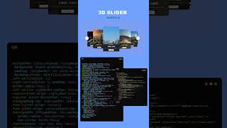 Responsive Slider  Swiper Slider 3DCoverflow Effect slider slideranimation swiper javascript [upl. by Adnalue]