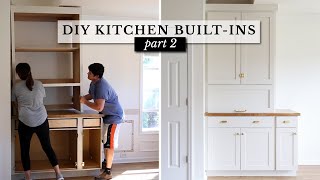 DIY Built In Cabinets for the Kitchen PART 2 [upl. by Janaye]