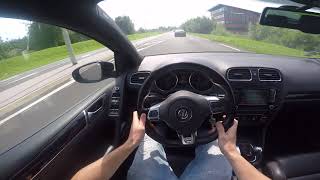 Tesla P85D VS Golf 6 GTI Stage 2 POV [upl. by Iveksarap811]