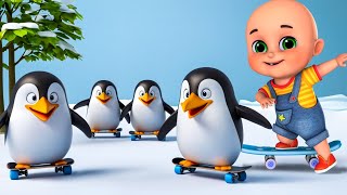 Five Little Penguins New Compilation  Five Little Birds  Nursery Rhymes and Kids Songs  Baby Bobo [upl. by Casimire]