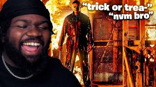 Michael Myers got a MEAN Killstreak on HALLOWEEN blankboy REACTION [upl. by Nnahgaem]