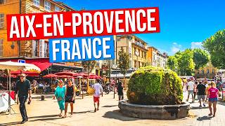 AIXenPROVENCE  FRANCE Visit the city of a thousand fountains in 4K in Provence France [upl. by Enneiluj]