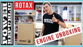 Rotax Senior Max 125 Engine Unboxing  POWER REPUBLIC [upl. by Enilrahc]