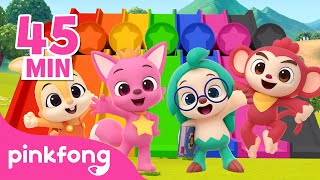 ALL Belajar Warna bersama temanteman  Warna warni untuk anak  Pinkfong Baby Shark [upl. by Dorri]